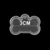 2 Sizes DIY Dog Tag Bone Shaped Keychain Casting Silicone Mould Crafts Key Chain Pendant Making Tools Crystal Epoxy Resin Mold