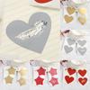 50 Pcs / Set DIY Pentagram Love Heart Shape Scratch Coating Stickers Scratch Card Sticker Self-adhesive Multifunctional Labels
