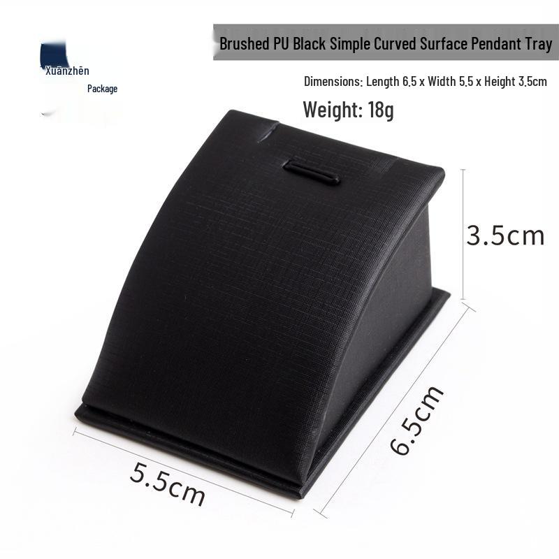 Black Curved Pendant Tray Jewelry Display Stand with Magnet