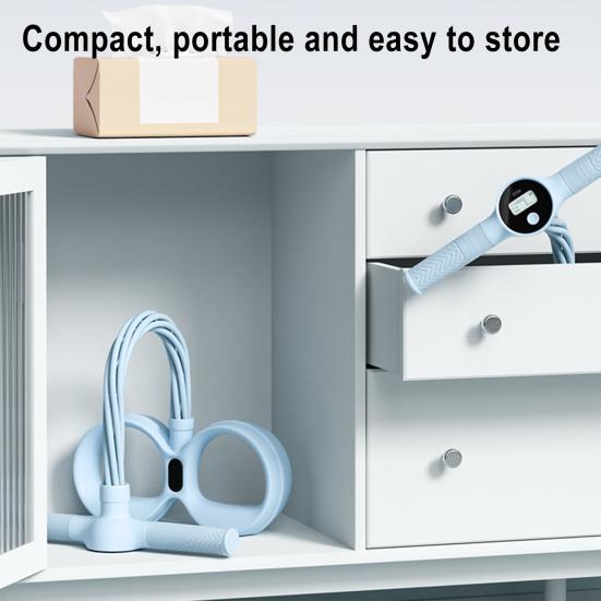 6-Buizen Pedaal Enkeltrekker Weerstandsband met Teller Handvat Elastisch Yoga Sit-up Trek Touw Mannen Vrouwen Pedaal Spanner Oefening Apparaat