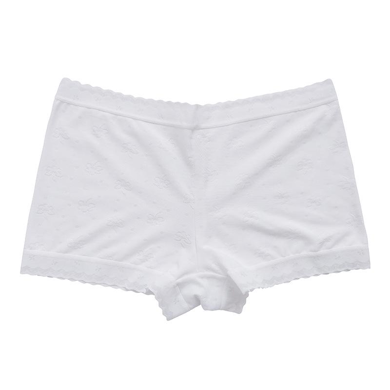 Girls' Mid-Waist Anti-Wrinkle Boxer Briefs - Summer Solid Color Shorts