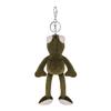 Cute Frog Plush Frog Key Bag Cute Car Stylish Frog Animal Hanging Popular Birthday School Entrance Gift [LYING] Keychain, Charm, Women's Charm,