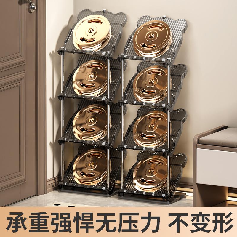 Multifunctional multi-layer shoe rack, simple assembly, waterproof and rust-proof, strong load-bearing capacity, vertical storage, shoe storage rack