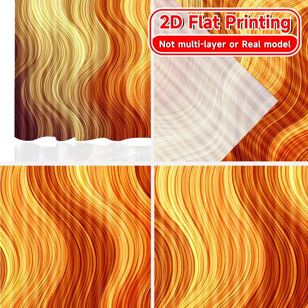 Set Of 2 Flat Printing Curtains Without Rod Autumn Waves Design New Yearfestival Popular Drapes Versatile Fabric Curtain Polyester
