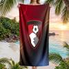 Bournemouth Football Beach Towel Soft Microfiber Summer Towel Quick Dry Absorbent Towel for Beach Swimming Pool Travel