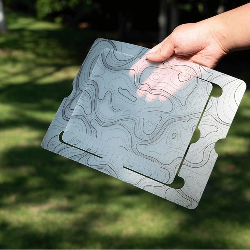 1/2Pcs Outdoor Plastic Card Type Cutting Board Folding Table Vegetable Fruit Cutting Mat Camping Table Easy to Clean