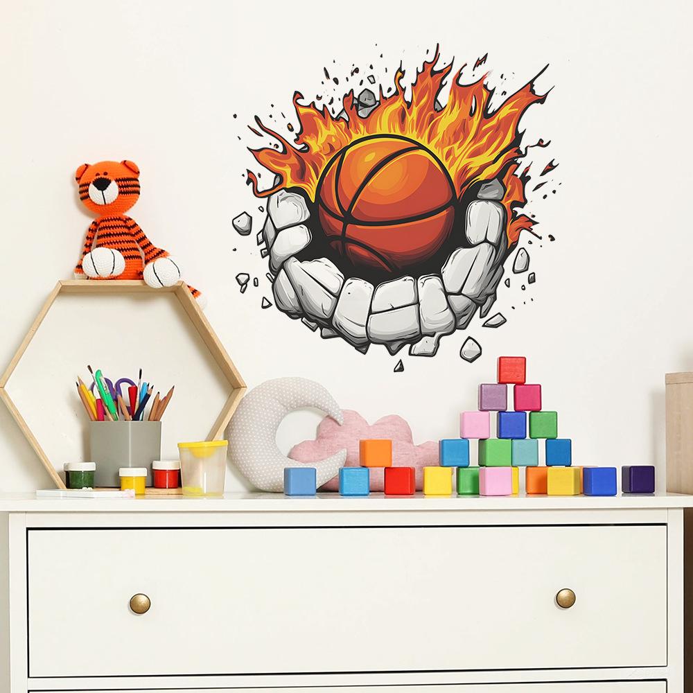 Kreativní plamen Basketbal Ložnice Obývací pokoj Pozadí Krajinářská Dekorace Samolepky na zeď