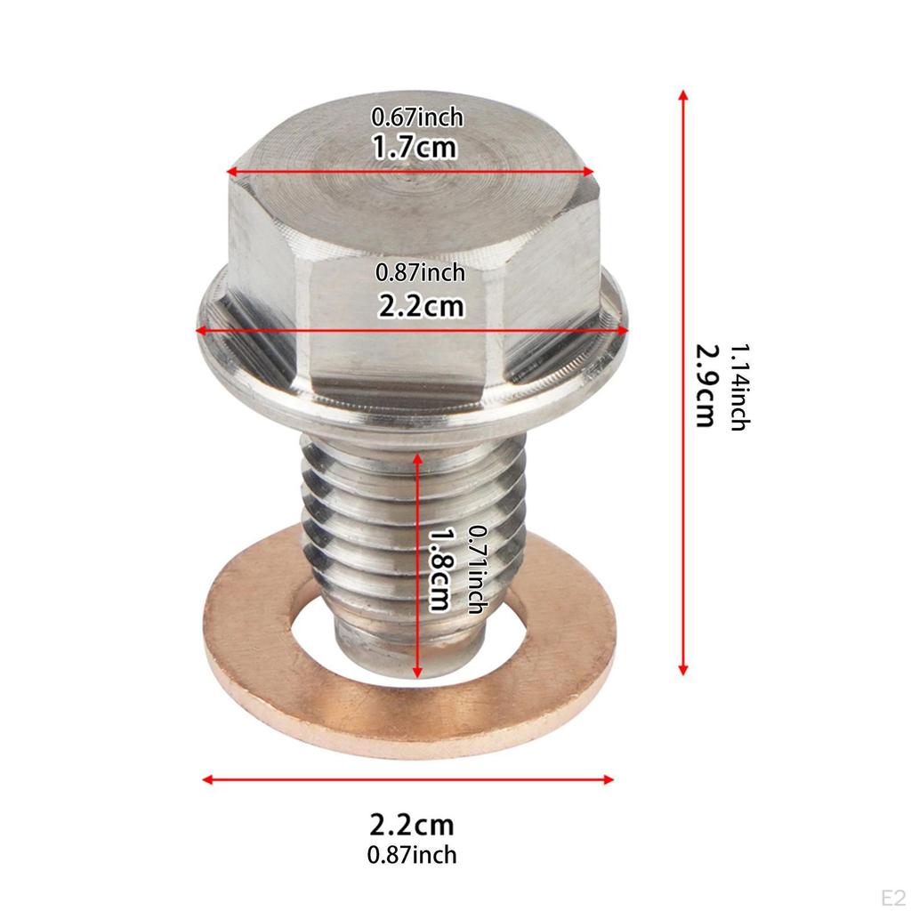 M12x1.5 Magnetische Ölablassschraube Ersetzen Teile Zubehör Robust Ersatz
