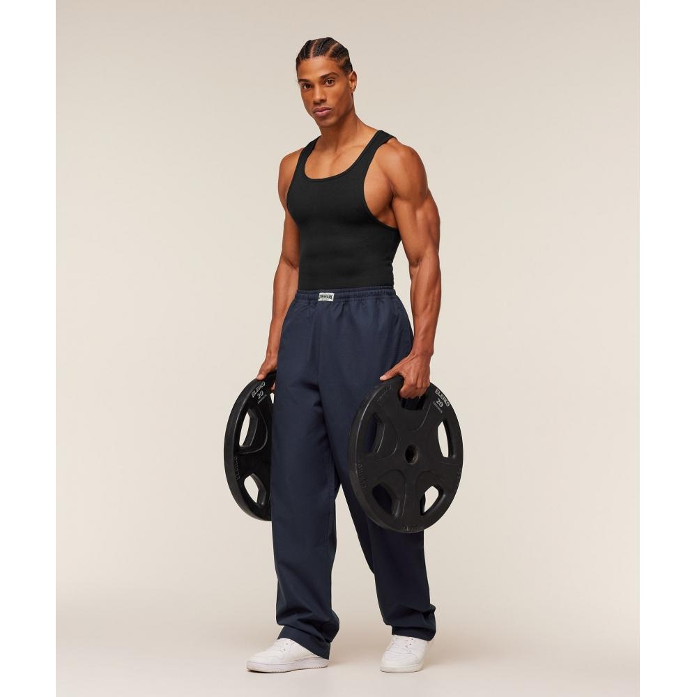 Gymshark Straight Leg Pumper Pants Heavy Blue A4b8b Uctn