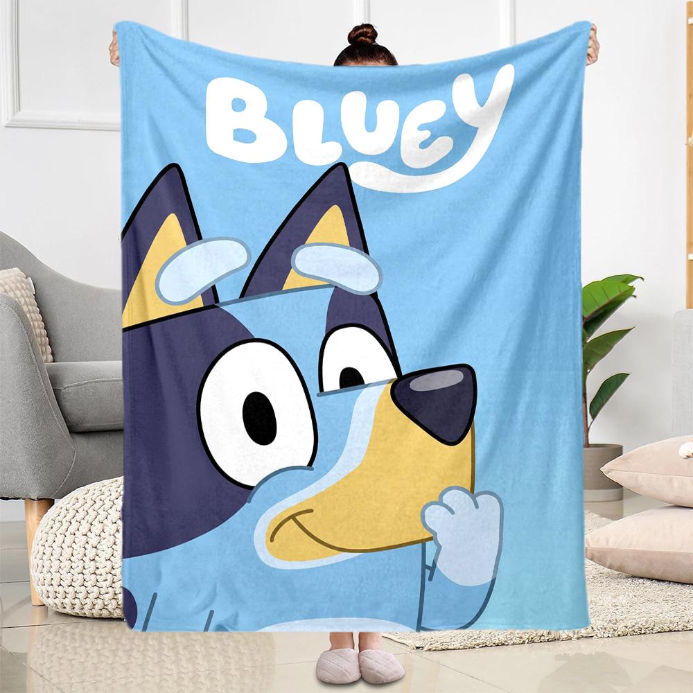 Bluey Bingo Adventure Blanket Ultra-Soft Suitable for Seaside Couch Livingroom for All Occasions Modern Ideal Gift for Friends Family Couples Picnic