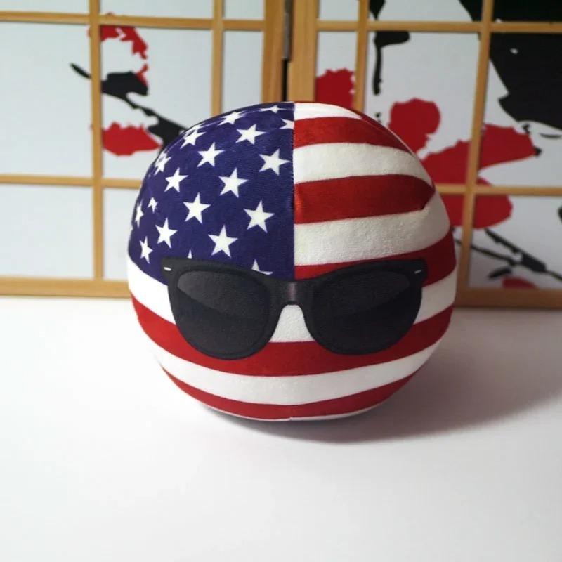 10cm Peluche Carino Countryball Polandball Bambole Ripiene Giocattoli Corti Anime Borsa Cuscino Mini Portachiavi Ciondolo Regali Cosplay