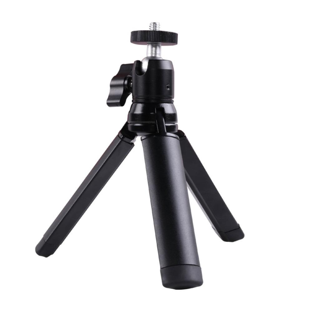 Adjustable Aluminum Camera Tripod: Four-Stage Portable Desktop & Mobile Phone Holder