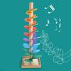 Marble Run Sound Tree Toy Children Wooden Fine Motor Skills Tree with 10 Balls Toddlers Boys Girls Educational Musical Tree Toy