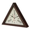Relógio de Parede Triângulo 30 Cm, Moldura de Madeira Marrom Decorativo de Parede para Quarto, Sala de Estar, Estudos, Escritórios, Decoração de Casa Melhor Item para Presente