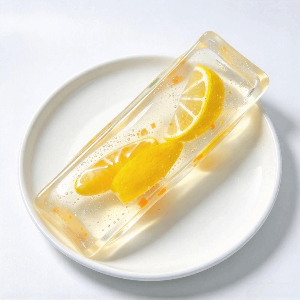 Transparent Fruit Bar Squishy Toy Soft Fruit Bar Fidget Toy Fruit Strip Squeeze Toy Ornament