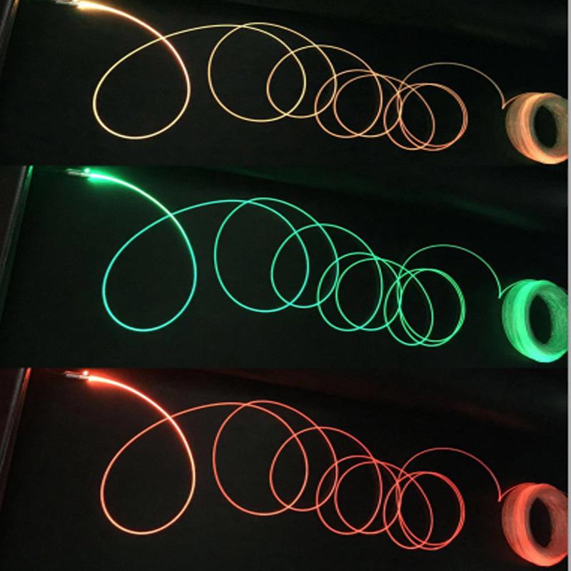 Flexible Fiber Optic Light Guide: MMA Teflon Side Emitting Plastic Strip