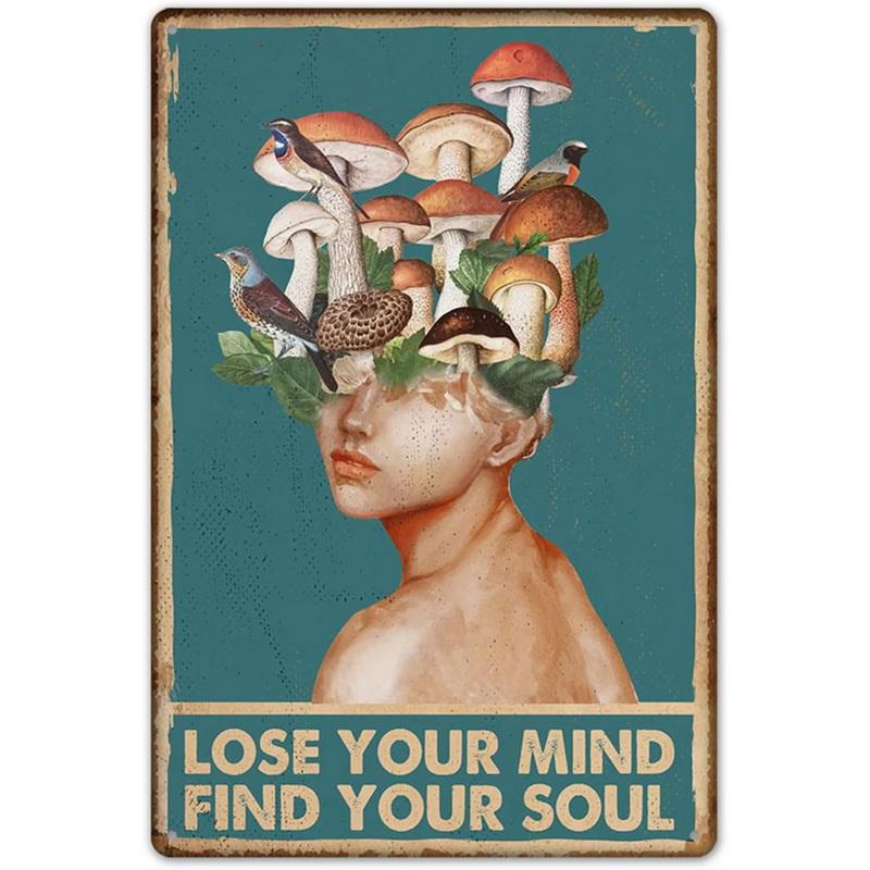 Metal Tin Signs Be Kind To Your Mind Wall Posters Plaque Sign Vintage Iron Painting Decoration for Home Cafe Bathroom Club Ba