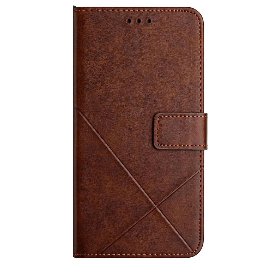 For Xiaomi Redmi Note 13 Pro 4G/Poco M6 Pro 4G Case Lines Imprinted PU Leather Wallet Stand Phone Cover
