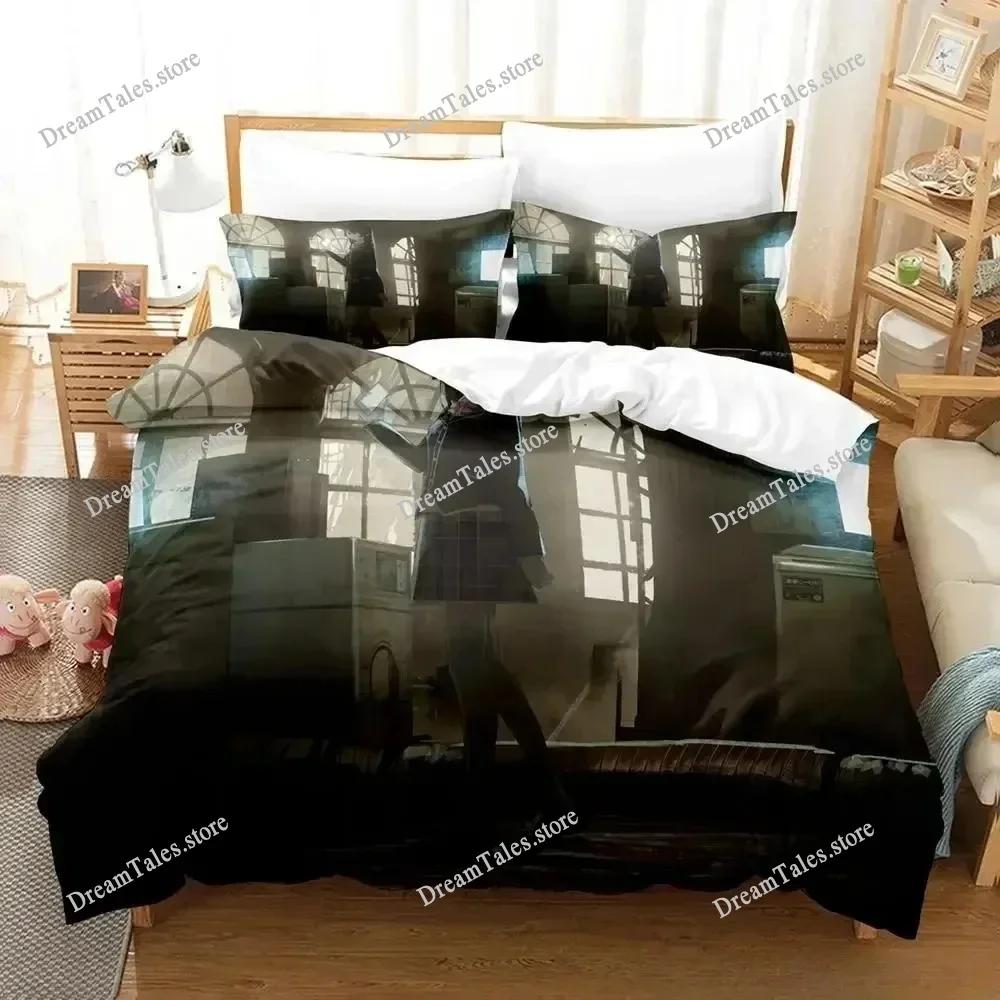 New Bedding Set Virtual Youtuber Tsukino Mito Cartoon Anime Adult Kid Bedroom Duvet Cover Sets 3D Kawaii Girls Luxury Gift963