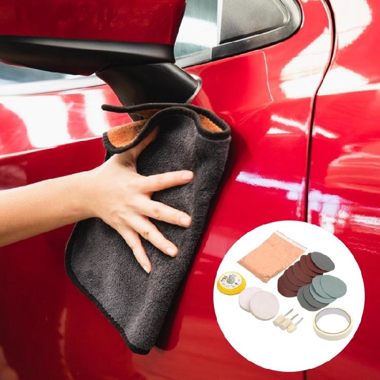 20 Pieces Car Windshield Polishing Pads Set For Scratch And Stain Removal Automotive Glass Sandpaper Polishing Kit