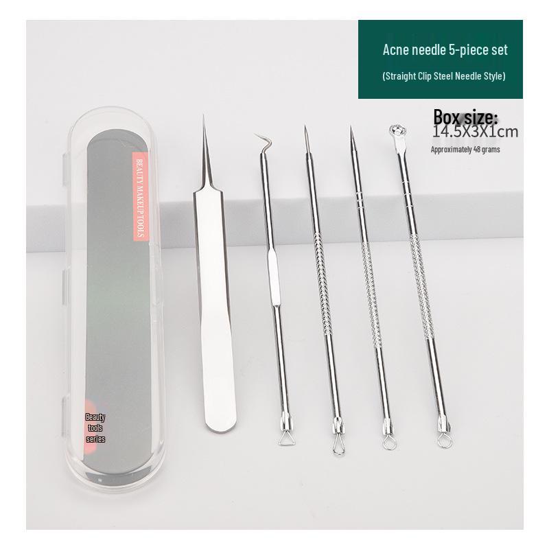 Stainless Steel Blackhead Remover & Acne Needle Set - Beauty Tools