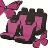 Universal 9-teiliges Sitzbezug-Set mit Schmetterlingsprägung für Fünfsitzer-Autos - Stilvolles, Bequemes und Elegantes Design