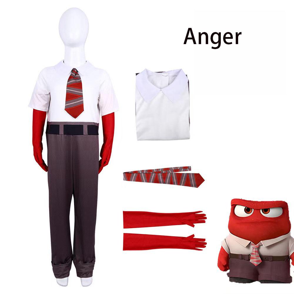 Anime Movie Inside Out Joy Cospaly Costume Joy Anger Fear Cos Outfits Designed For Adult Children Spooky Holiday Stage Performance Costume