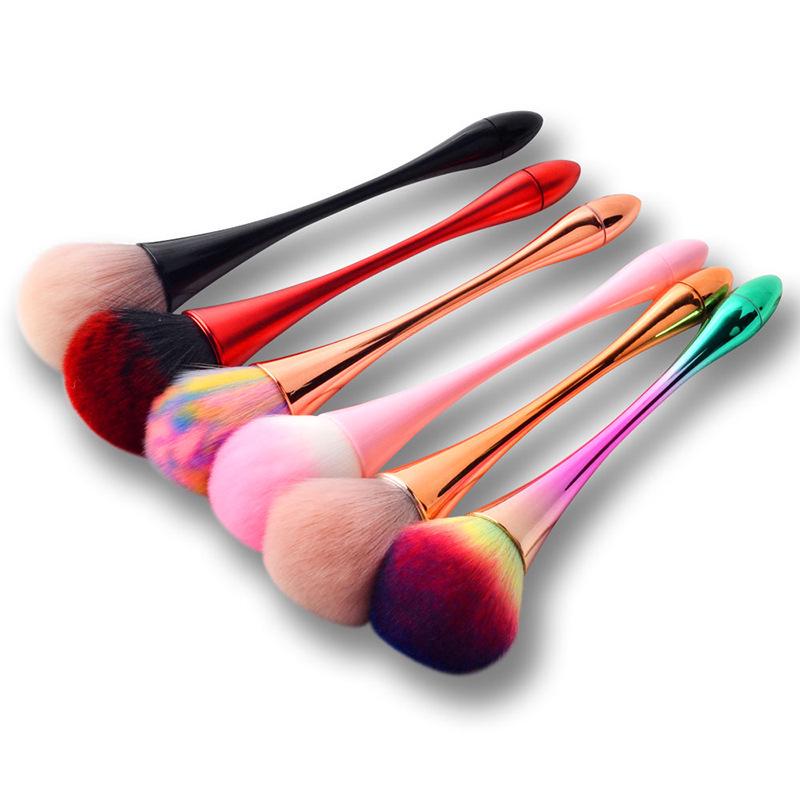 Nail & Blush Powder Brush Set: Nail Dust Brush, Influencer Loose Powder Brush, Small Waist Blush Brush