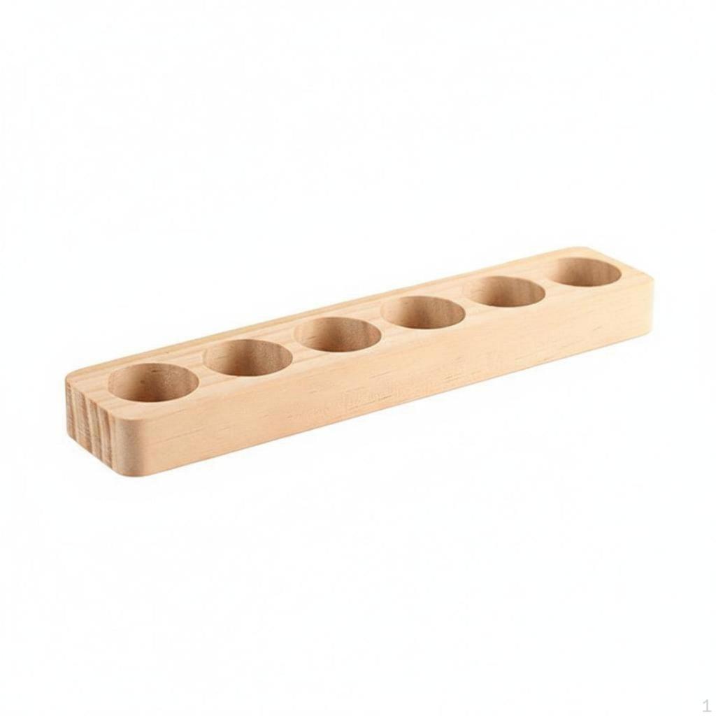 Fir Wood Rack SpaceSaving Oil Organizer Minimalist Design Wooden Essential Holder for Desktop,