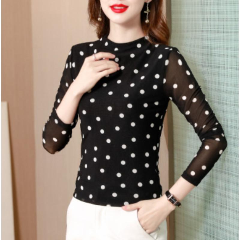 Early Autumn New Semi-turtleneck Slim-fit Top with T-shirt Inside, Thin Large-size Shirt