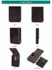 Handmade Genuine Leather 6-Piece Fountain Pen Case with Creative Drawer-Style Design
