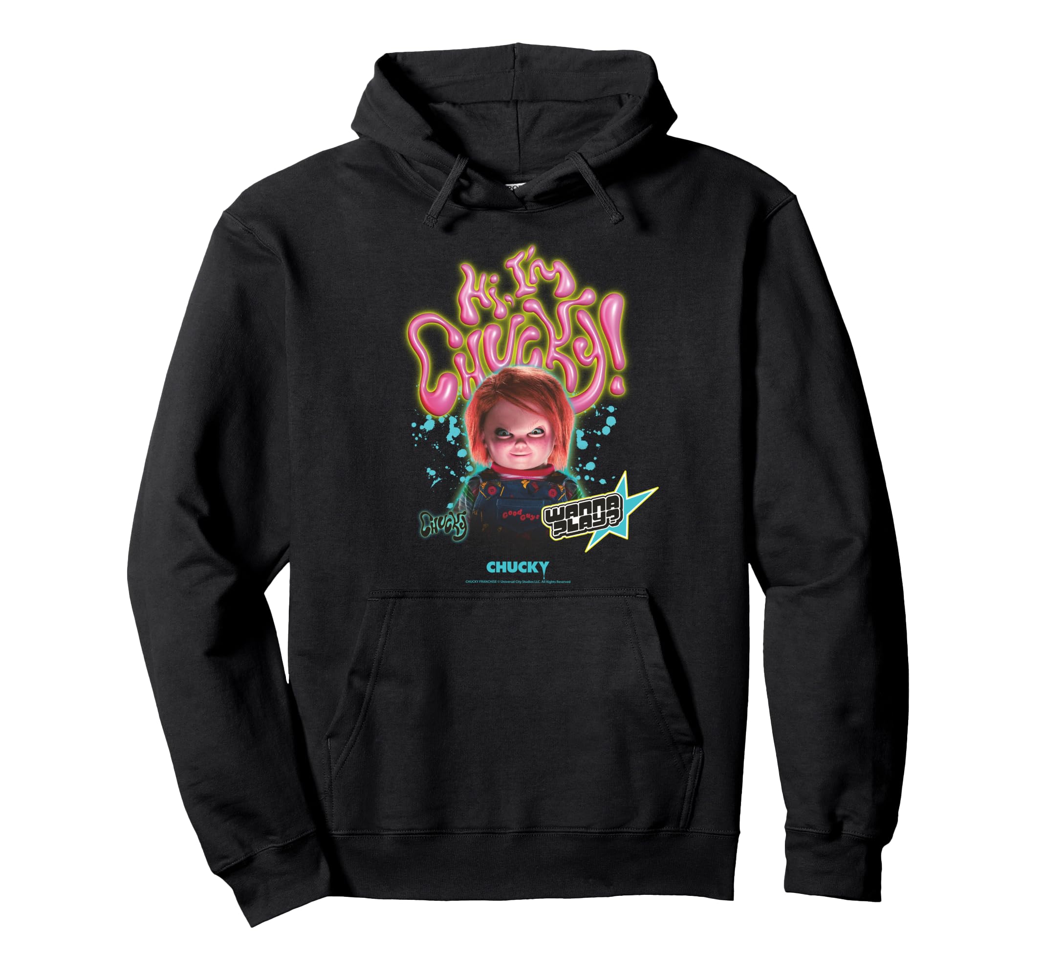 

Chucky Wanna style hoodie PlayRetro чёрный