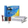 Car Grille LED Warning & Atmosphere Light - Motorcycle-Compatible, One-to-Four Flashing Net Light