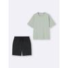 GU by Uniqlo Stil Trocken Übergroßes Set Kurzarm Shorts