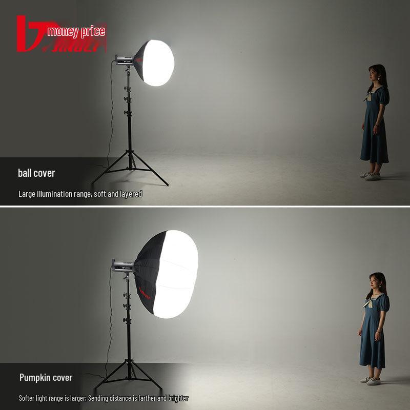 8K Gold 56CM/65CM/85CM Spherical Softbox: Portable Photography Light Ball Cover