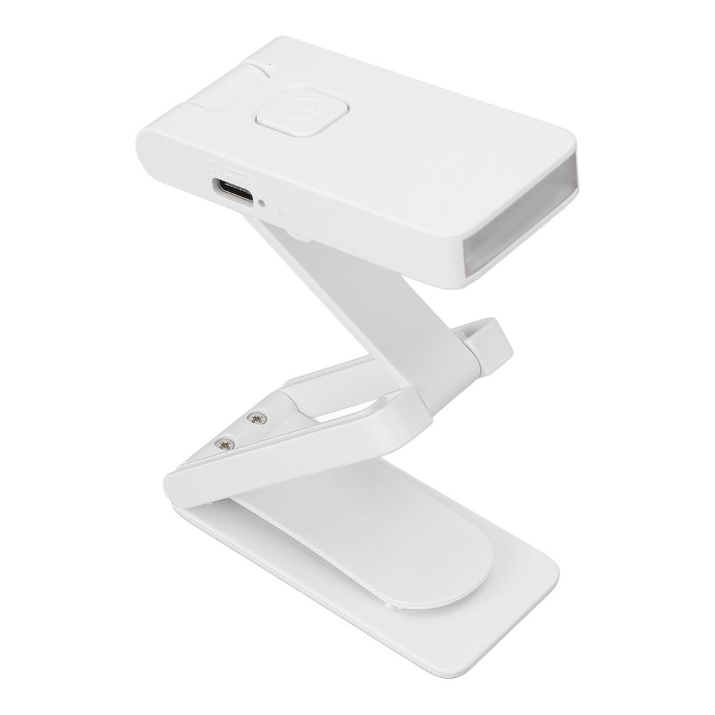 Foldable Book Light for Reading in Bed 3 Color Temperatures Stepless Dimmable USB Rechargeable Clip 