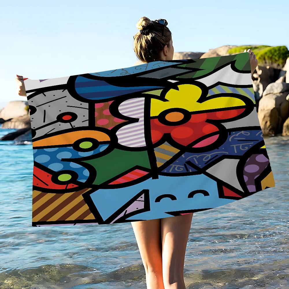 Britto Art Big Microfiber Beach Towels Quick Dry Towel Sand Beach Towels Pool Towel For Travel Swim Pool Yoga