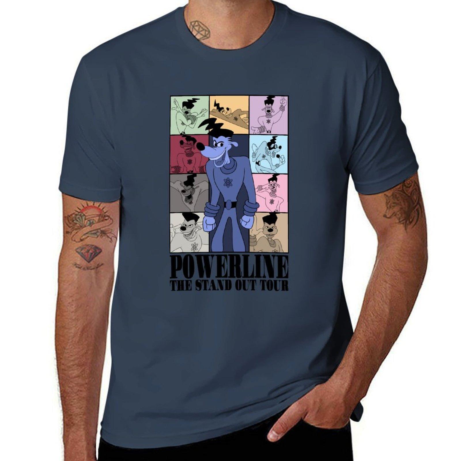 Powerline The Stand Out Tour TShirt All Match Basic Short Sleeve Top S