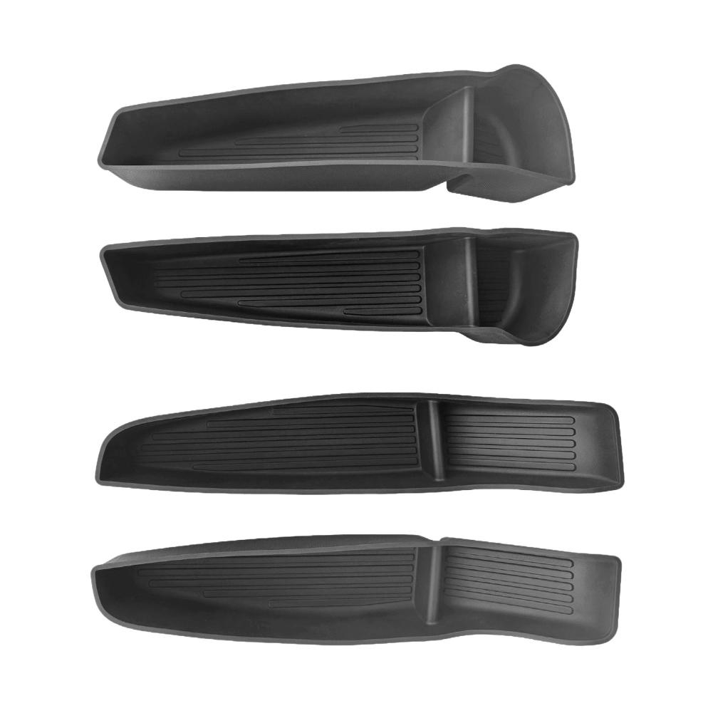 4pcs Side Door Storage Box for Tesla New Model Y Juniper 2025 Armrest Tray Organizer Front Door Handle Decoration