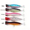 13cm 43g Sea Fishing Wave Crawler Lure with Reinforced Hooks and Polished Laser-Stamped Body, In Exquisite Packaging