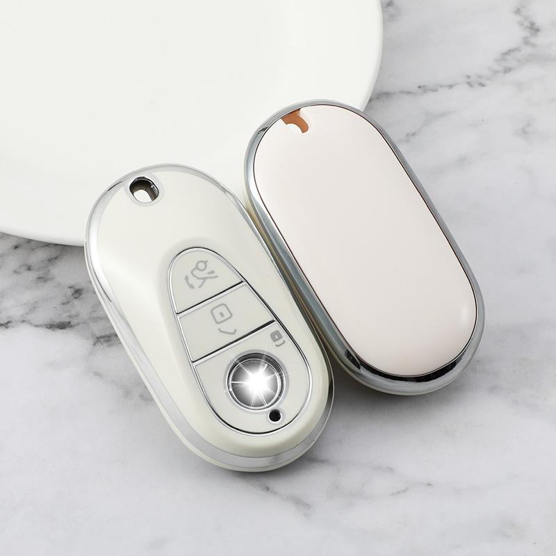 TPU Car Remote Key Case Cover for Mercedes Benz C S Class W223 W206 S350L S400L S450L S500L 2021 2022 Shell Fob Accessories