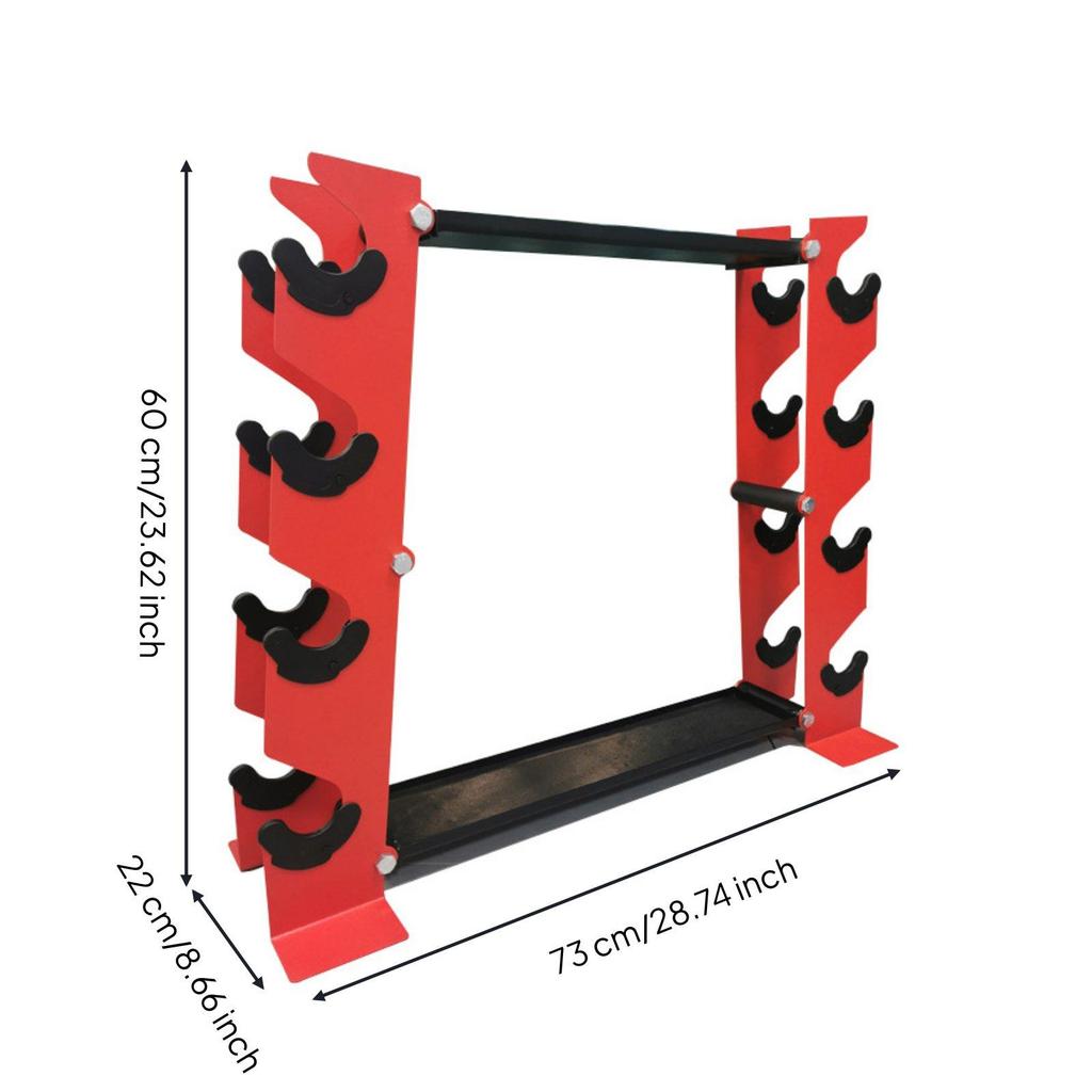 Dumbbell Rack Vertical Compact Exercise Storage for Gym