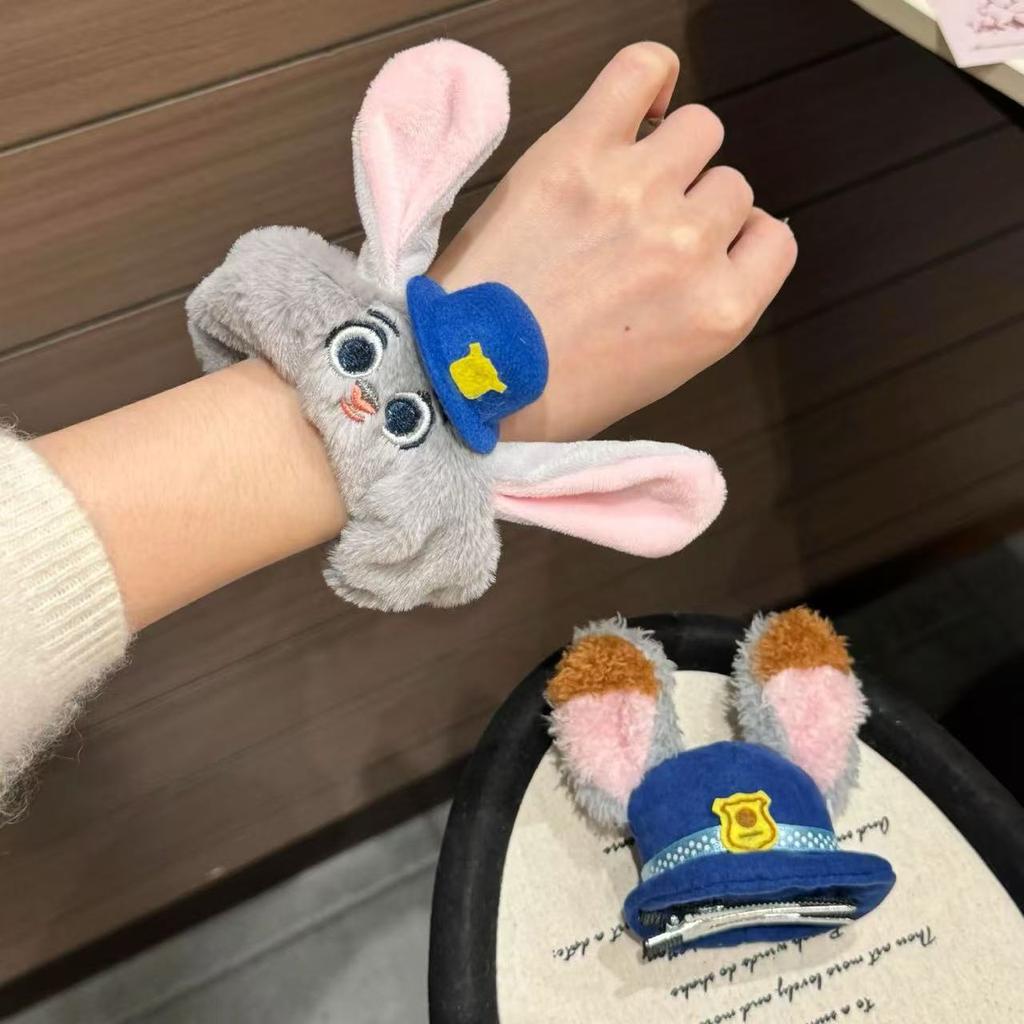 Cute Judy Rabbit Police Officer Plush Hat Hairpin For Kids And Adults, Hairpin And Hairband Decor For Kidsations