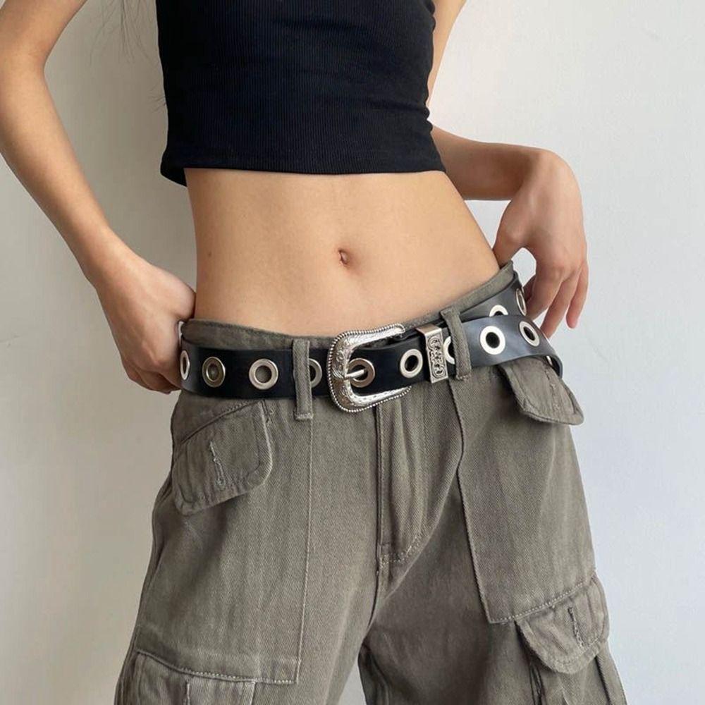 

Metal Belts Zinc Zinc Alloy Belts for Men Personality Belts for Women Men чёрный
