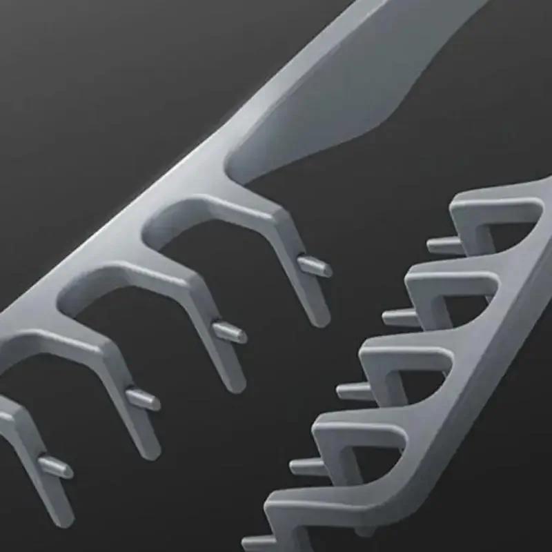 Fluffy Texture Styling Comb Volumizing Wide-Tooth Hairbrush Plastic Hairdressing Comb Hair Bang Curling Tools Barber Accessories