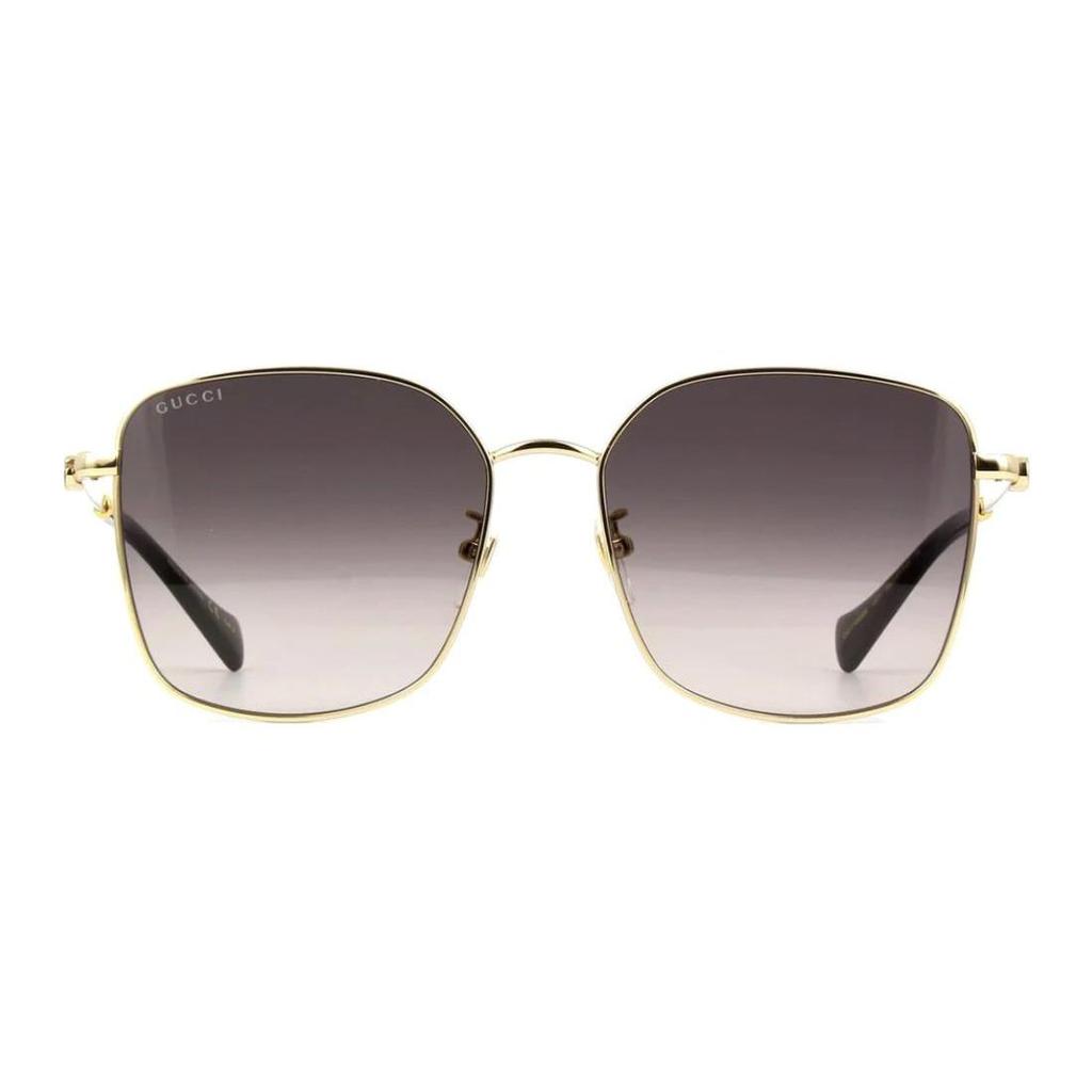 Gucci Metal Square Sunglasses Women Sunglasses GG1146SK-001