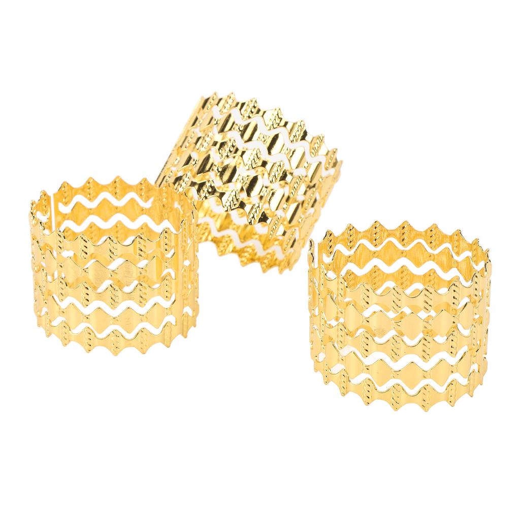 10pcs Napkin Rings Metal Napkin Ring Holder for Wedding Receptions Dinner Holiday Parties Family