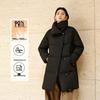 Aileiyi Women's 2025 Mid-Length 90% Duck Down Lapel Jacket