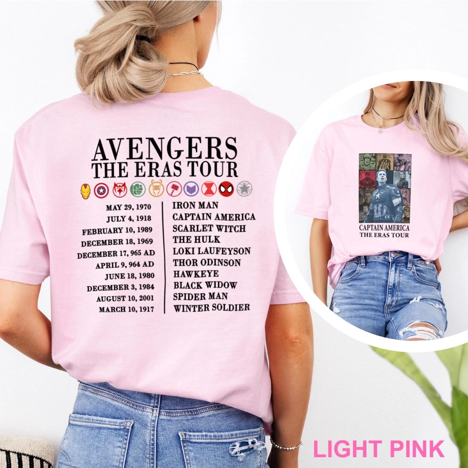 Avengers The Eras Tour Shirt, Marvel Super Heroes Shirt, 202477 3XL