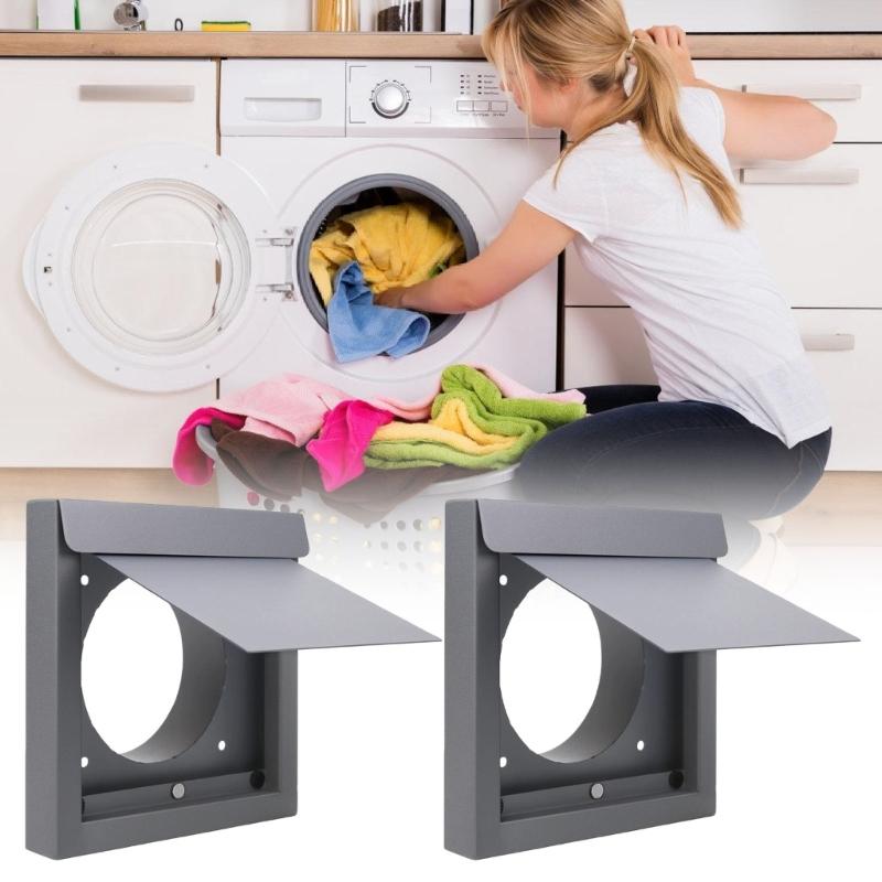 Rusts Resistant 4Inch Dryer Ventilation Cover Outdoor Wall Mount Vents Cap Exterior Wall Vents Hood Carbon Steel Protectors